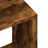 vidaXL Nesting Coffee Table Smoked Oak Engineered Wood Compact Stackable