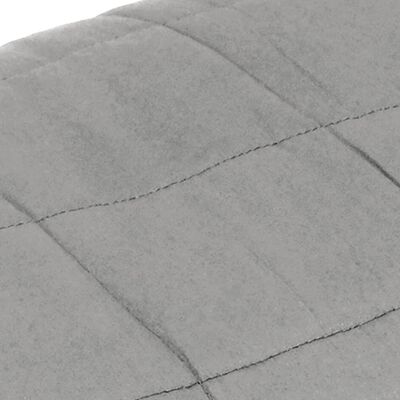 vidaXL Weighted Blanket Gray 53.9"x78.7" 22 lb Fabric