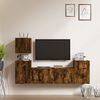 vidaXL TV Cabinet Set Set of 5 Smoked Oak Engineered Wood Medium