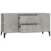 vidaXL TV Cabinet Concrete Grey Engineered Wood 40.2x17.5x19.7 in