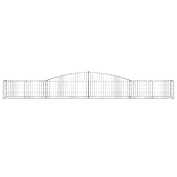 vidaXL Gabion Basket Set of 25 Silver Galvanized iron Large Durable