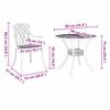 vidaXL Garden Dining Set 5 pcs Bronze 35.4" x 35.4" x 29.5