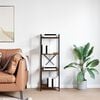 vidaXL Bookshelf Smoked Oak 40 x 30 x 85 cm Engineered Wood