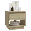 vidaXL Bedside Cabinet Sonoma Oak Engineered Wood Bedside Cabinet