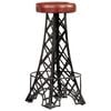 vidaXL Bar Stool Set of 2 Brown and Black