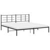 vidaXL Bed Frame Black Powder-coated steel Double Bed Frame