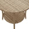 vidaXL Reclining Garden Chair Set of 2 Beige PE rattan Standard