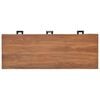 vidaXL Office Desk Warm Natural Solid Teak Wood 43.3 x 15.7 x 29.5 in