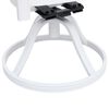 vidaXL Bistro Set White Cast aluminum Regular Swivel Bistro Set