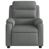 vidaXL Massage Recliner Chair Dark Grey Fabric, Metal, Plywood Single