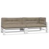 vidaXL Pallet Cushion Taupe 100% polyester Large