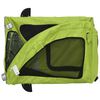 vidaXL Pet Bike Trailer Green Oxford Fabric, Iron, PVC Tough