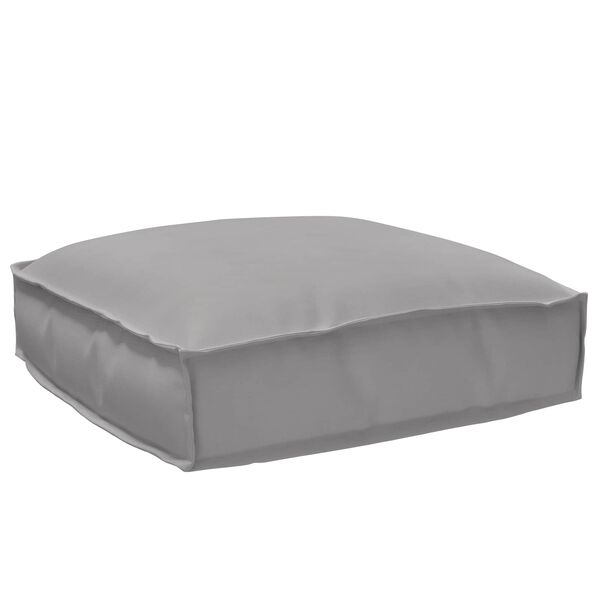 vidaXL Cushion Grey 19.69 x 19.69 x 4.72 in Oxford Fabric