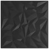 vidaXL Wall Panels 48 pcs Black 19.7"x19.7" XPS 129.2 ft² Amethyst