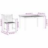 vidaXL Garden Dining Set 5 pcs Brown solid acacia wood