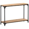 vidaXL Console Table Natural wood and black