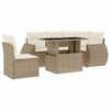 vidaXL Garden Sofa Set Beige
