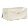 vidaXL Storage Box Set of 2 Cream Polyester Medium Foldable
