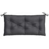 vidaXL Garden Bench Cushion Melange Anthracite 100% Polyester