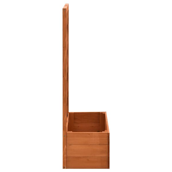 vidaXL Planter Orange Solid Firwood Medium Durable Planter