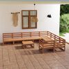 vidaXL Garden Lounge Set Honey brown Solid pinewood Large Modular