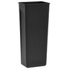 vidaXL Dustbin with Pedal Anti-fingerprint 7.9 gal Black Stainless Steel