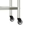 vidaXL Kitchen Work Table with Overshelf 43.3"x21.7"x47.2" Stainless Steel