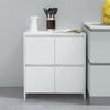 vidaXL Sideboard White 27.6"x16.1"x29.5" Engineered Wood