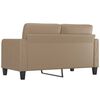 vidaXL 2-seater Sofa Cappuccino Faux leather 2-seater Stylish Design
