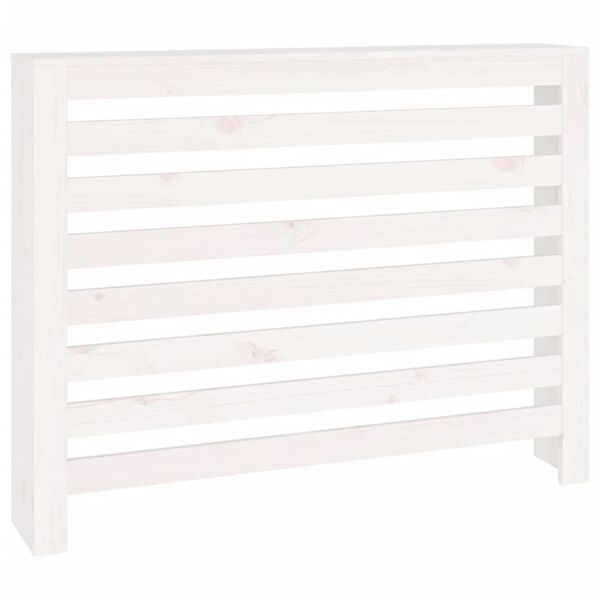 vidaXL Radiator Cover White 42.7x7.5x33.1" Solid Wood Pine