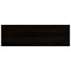 vidaXL Stair Tread Set of 2 Dark brown Solid oak wood