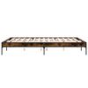vidaXL Bed Frame Smoked oak Engineered wood, metal King Bed Frame