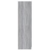 vidaXL Wardrobe Grey Sonoma Engineered Wood Regular Wardrobe