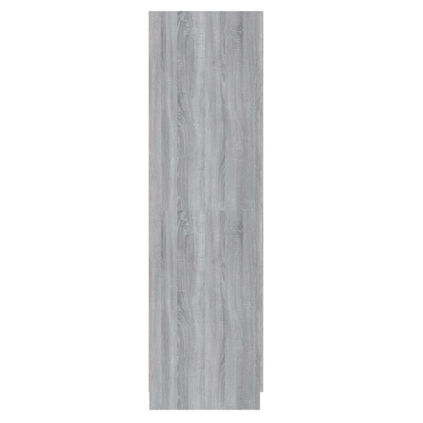 vidaXL Wardrobe Grey Sonoma Engineered Wood Regular Wardrobe
