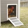 Kerbl Chicken Coop Grey and White Plastic and Wood 53.9 x 28.7 x 32.7 in