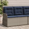 vidaXL Reclining Patio Bench Grey