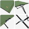 vidaXL Folding Camping Bed Folding Green 81.10 x 29.92 x 29.13 in