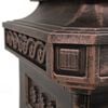 vidaXL Pillar Letterbox Bronze Cast Aluminum Medium Decorative Inlays