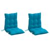 vidaXL Lowback Chair Cushion Set of 2 Light blue