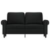 vidaXL 2-Seater Sofa Black 47.2" Faux Leather