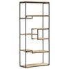vidaXL Bookcase Natural wood Rough mango wood Large Bookshelf