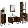 vidaXL Bathroom Cabinet Set Smoked oak