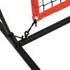 vidaXL Portable Baseball Net Red&Black 145.3x42.1x106.7" Steel&Polyester