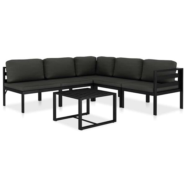 vidaXL Garden Lounge Set Anthracite
