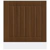 vidaXL Brown Oak Dishwasher Panel Engineered Wood Standard Size Durable