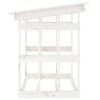 vidaXL Firewood Rack White 42.5x25.4x30.3" Solid Wood Pine