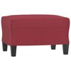 vidaXL Sofa Chair With Footstool Wine Red