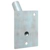 vidaXL Flag Pole Holder Silver 10.5 x 7.5 cm Steel