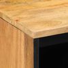 vidaXL Bedside Cabinet Brown Solid Mango Wood, Engineered Wood Medium