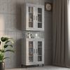 vidaXL Hanging Wall Cabinet Grey Sonoma Engineered wood Medium